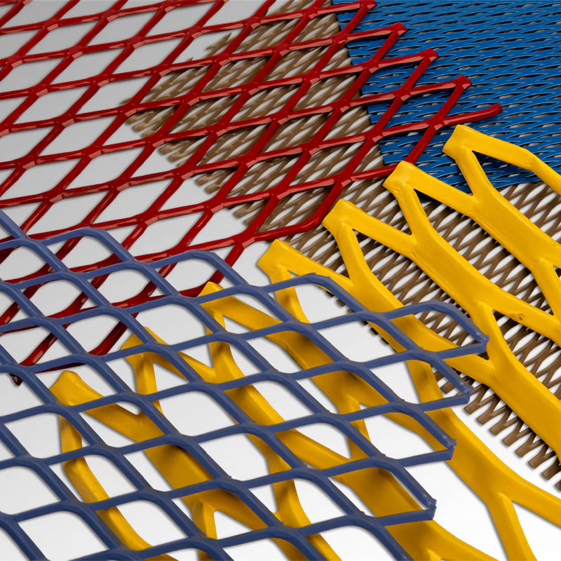 Architectural Expanded Metal Mesh Comes in Various Colors & Patterns