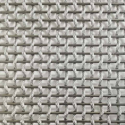 Architectural Wire Mesh For Handrail Cladding Sunshade
